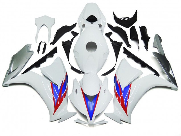 Gloss White and Silver 2012-2016 CBR1000RR Motorcycle Fairings
