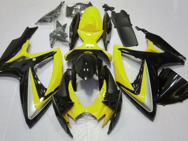 Gloss Yellow Debadged 2006-2007 GSXR 600-750 Motorcycle Fairings