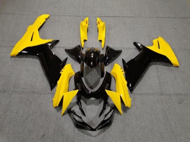 Gloss Yellow and Black 2011-2024 GSXR 600-750 Motorcycle Fairings