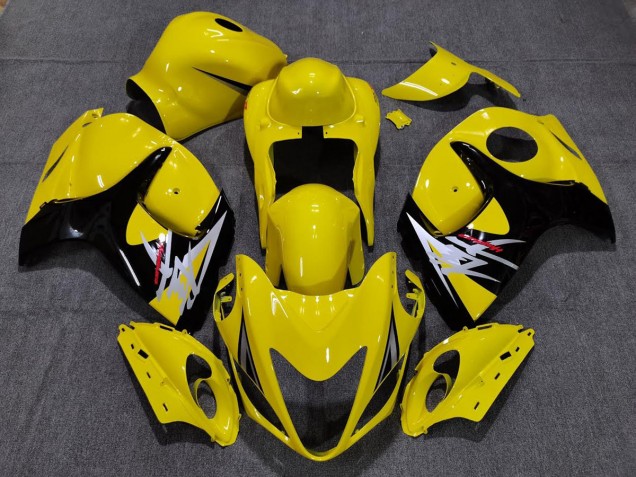 Gloss Yellow with Black Style 2008-2020 GSXR 1300 Hayabusa Motorcycle Fairings