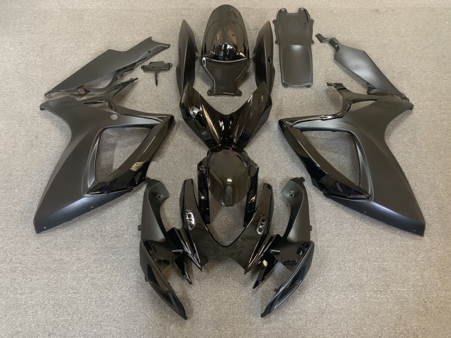 Gloss and Matte Black 2006-2007 GSXR 600-750 Motorcycle Fairings