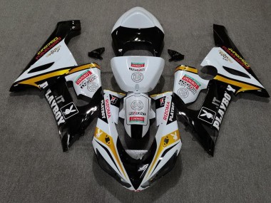 Gold Playboy 2005-2006 ZX6R Motorcycle Fairings