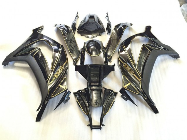 Gold Trim 2011-2015 ZX10R Motorcycle Fairings