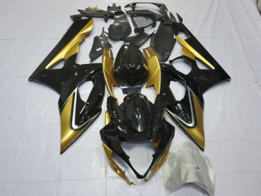 Gold and Black 2005-2006 GSXR 1000 Motorcycle Fairings