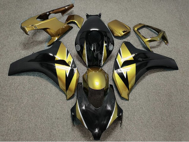 Gold and Black 2008-2011 CBR1000RR Motorcycle Fairings