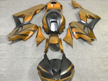 Gold and Matte Black 2013-2023 CBR600RR Motorcycle Fairings