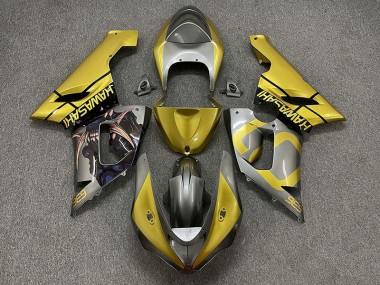 Gold and Silver 2005-2006 ZX6R Motorcycle Fairings