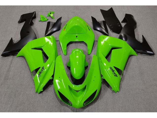 Green 2006-2007 ZX10R Motorcycle Fairings Green 2006-2007 ZX10R Motorcycle Fairings