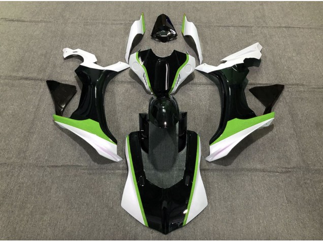 Green Black and White 2015-2019 R1 Motorcycle Fairings