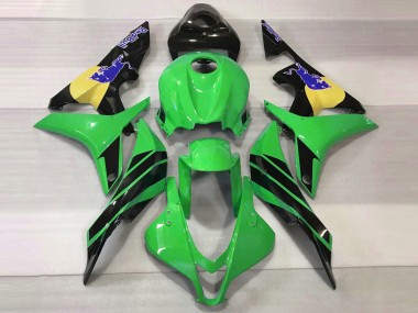 Green & Blue Bull 2007-2008 CBR600RR Motorcycle Fairings