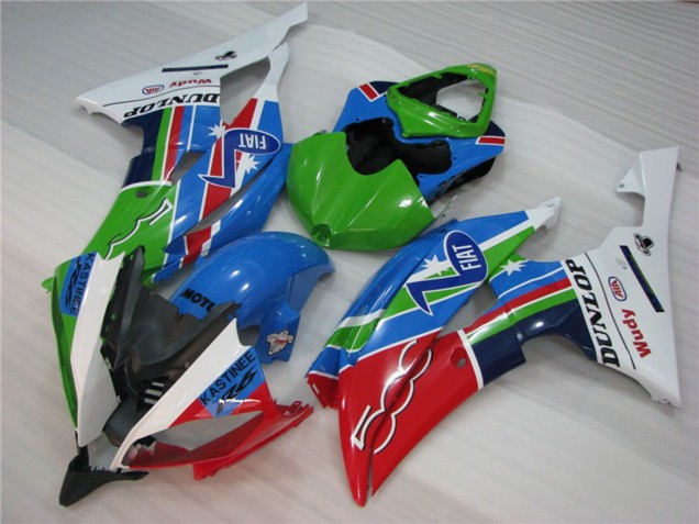 Green Fiat 2008-2016 R6 Motorcycle Fairings