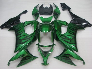 Green Flame 2008-2010 ZX10R Motorcycle Fairings