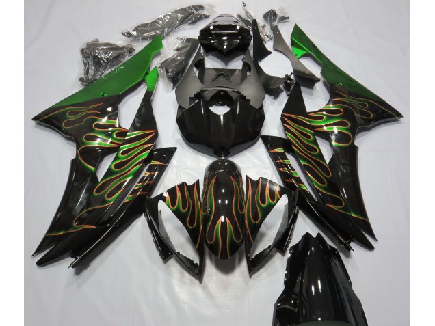 Green Flame 2008-2016 R6 Motorcycle Fairings