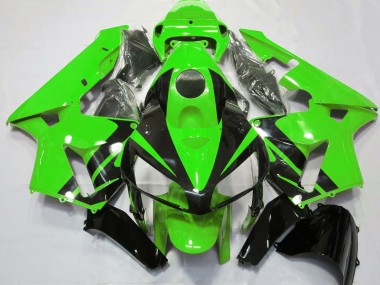 Green & Gloss Black Design 2005-2006 CBR600RR Motorcycle Fairings