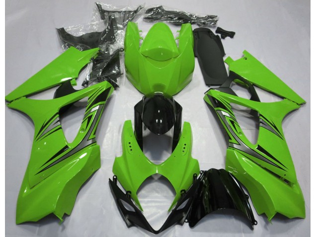 Green OEM Style 2007-2008 GSXR 1000 Motorcycle Fairings