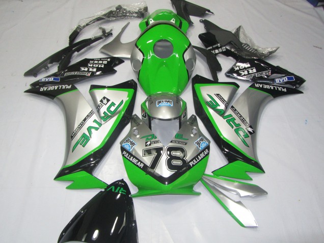 Green Silver 2012-2016 CBR1000RR Motorcycle Fairings