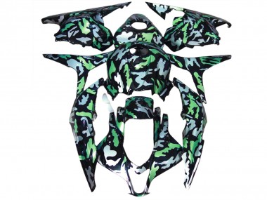 Green Snow Camo 2009-2012 CBR600RR Motorcycle Fairings