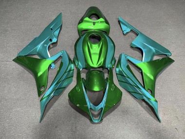 Green & Teal 2007-2008 CBR600RR Motorcycle Fairings