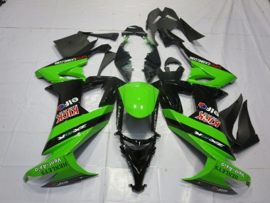 Green and Black 2008-2010 ZX10R Motorcycle Fairings
