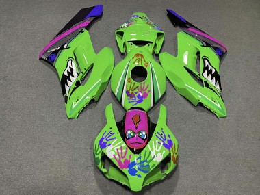 Green and Purple Shark 2004-2005 CBR1000RR Motorcycle Fairings