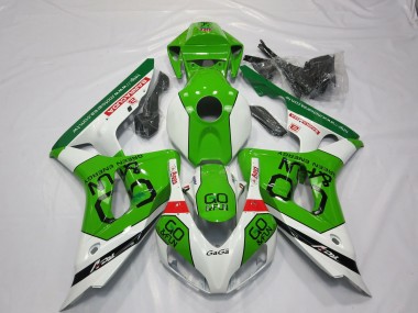 Green and White 2006-2007 CBR1000RR Motorcycle Fairings