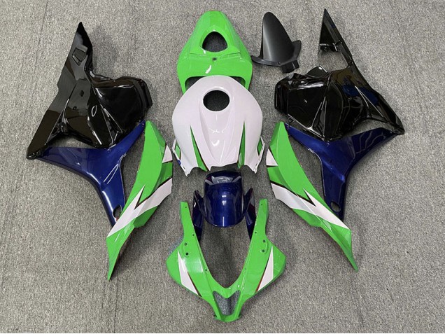 Green and White 2009-2012 CBR600RR Motorcycle Fairings