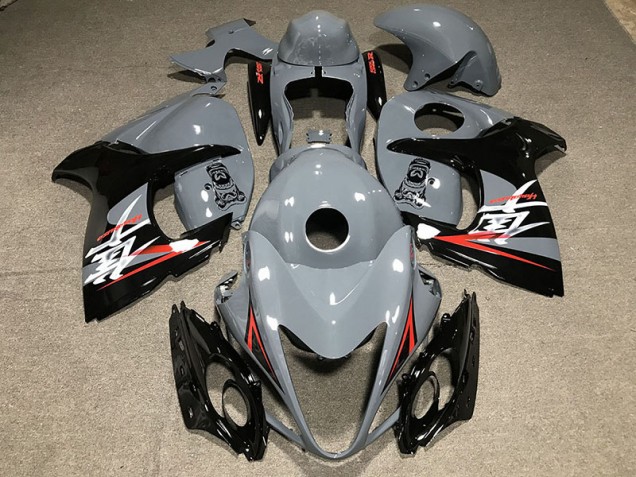 Grey & Logo 2008-2020 GSXR 1300 Hayabusa Motorcycle Fairings