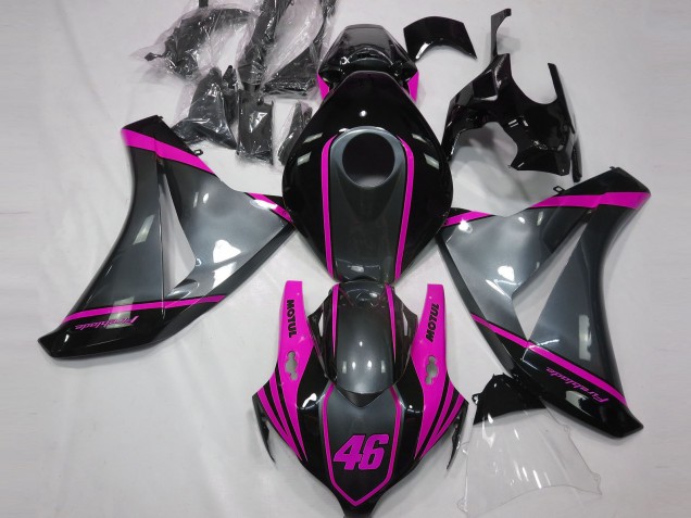 Grey Motul & Pink 2008-2011 CBR1000RR Motorcycle Fairings
