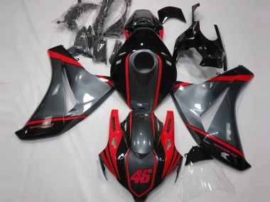 Grey Motul & Red 2008-2011 CBR1000RR Motorcycle Fairings
