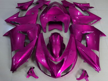 Hot Pink Plain 2006-2007 ZX10R Motorcycle Fairings