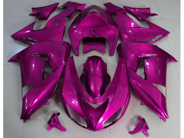 Hot Pink Plain 2006-2007 ZX10R Motorcycle Fairings Hot Pink Plain 2006-2007 ZX10R Motorcycle Fairings