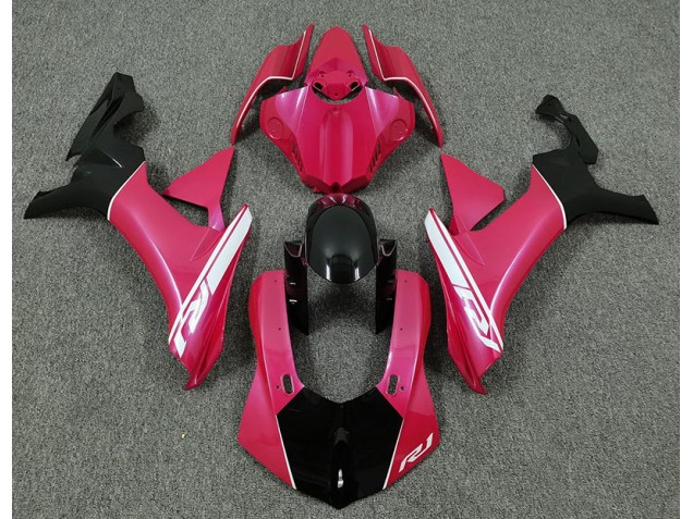 Hot Pink and Black 2015-2019 R1 Motorcycle Fairings
