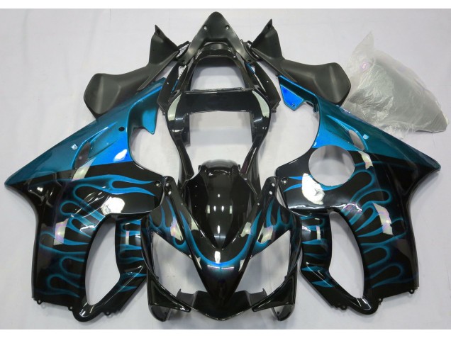 Light Blue Flame 2001-2003 CBR600 F4i Motorcycle Fairings Light Blue Flame 2001-2003 CBR600 F4i Motorcycle Fairings