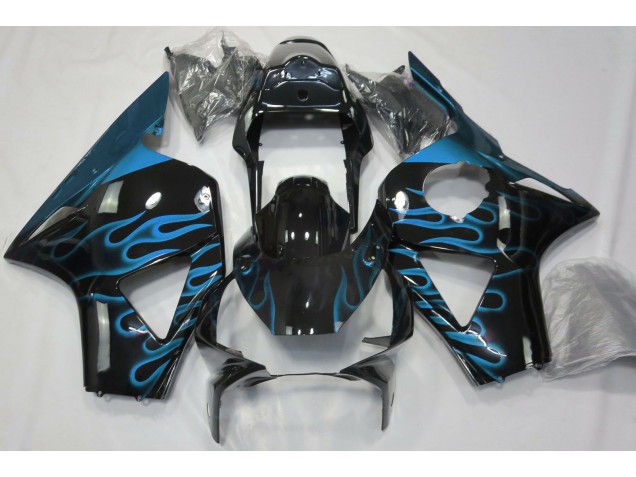 Light Blue Flame 2002-2003 CBR954RR Motorcycle Fairings