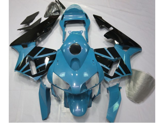 Light Blue & Gloss Black 2003-2004 CBR600RR Motorcycle Fairings