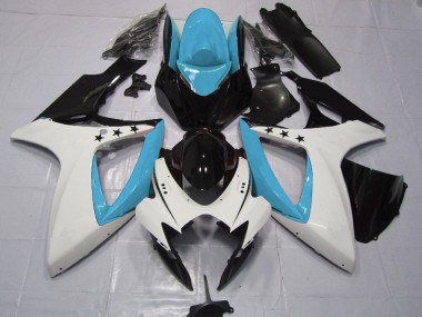 Light Blue Star 2006-2007 GSXR 600-750 Motorcycle Fairings