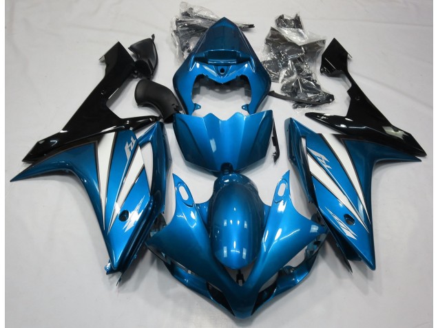 Light Blue White and Black 2007-2008 R1 Motorcycle Fairings Light Blue White and Black 2007-2008 R1 Motorcycle Fairings