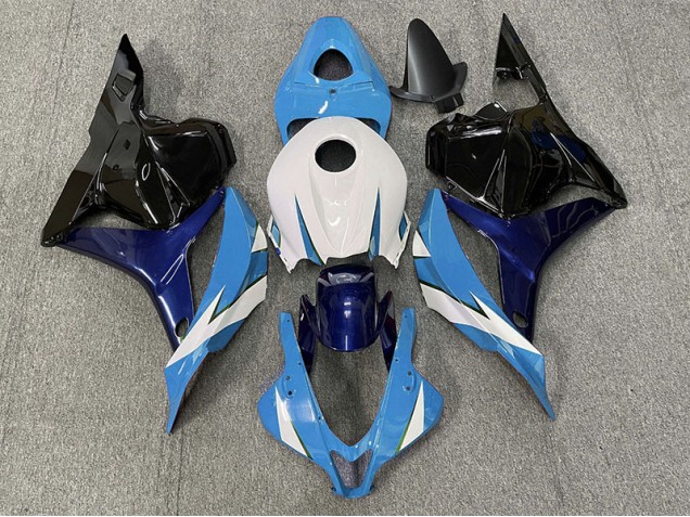 Light Blue and White 2009-2012 CBR600RR Motorcycle Fairings