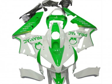 Light Green and White Pramac 2005-2006 CBR600RR Motorcycle Fairings