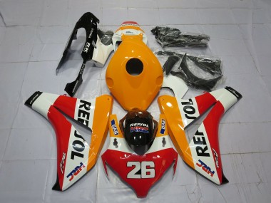 Light Orange Repsol 2008-2011 CBR1000RR Motorcycle Fairings