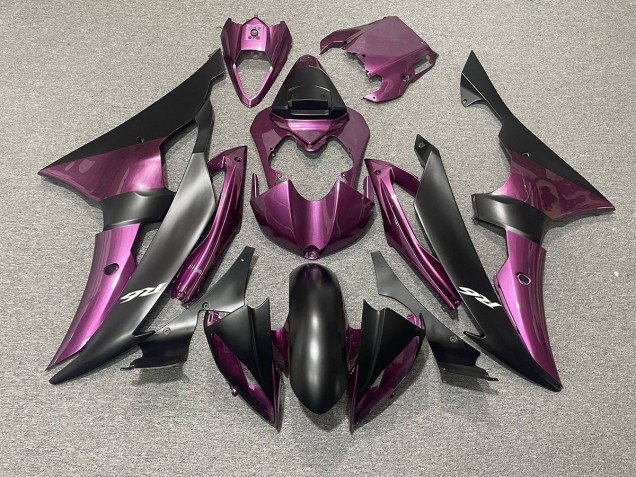 Light Purple and Matte Black 2008-2016 R6 Motorcycle Fairings