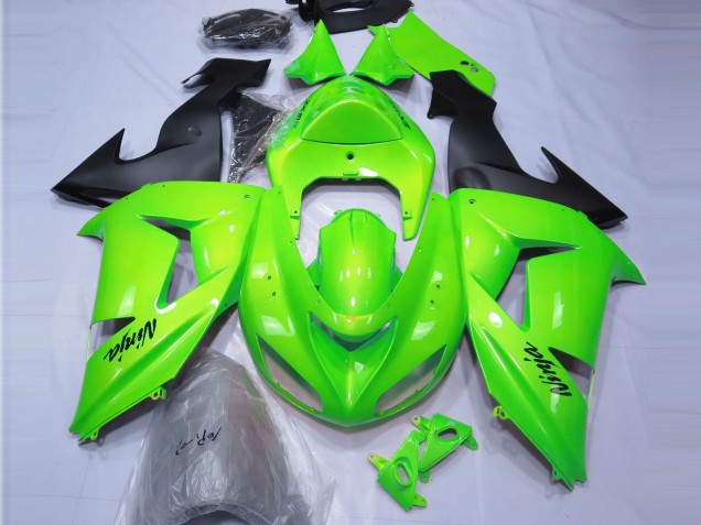 Lime Green 2006-2007 ZX10R Motorcycle Fairings Lime Green 2006-2007 ZX10R Motorcycle Fairings