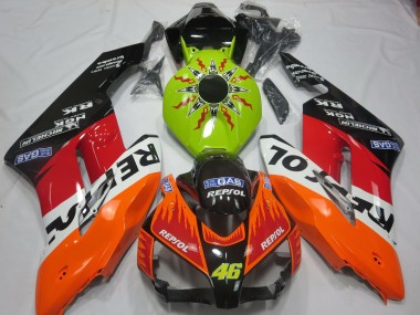 Lime Rossi Repsol 2004-2005 CBR1000RR Motorcycle Fairings