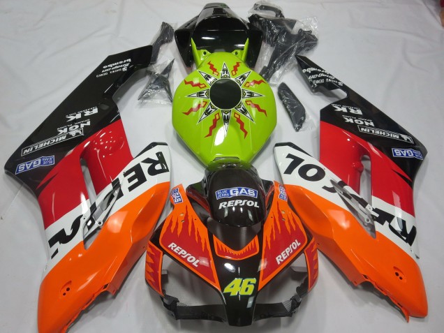 Lime Rossi Repsol 2004-2005 CBR1000RR Motorcycle Fairings