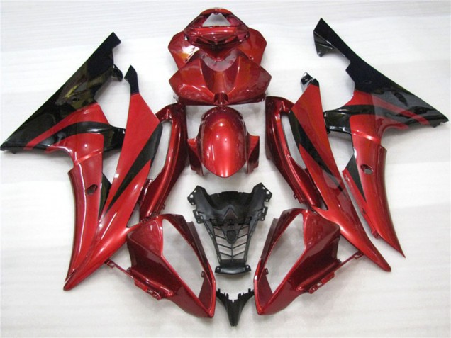 Maroon Black 2008-2016 R6 Motorcycle Fairings
