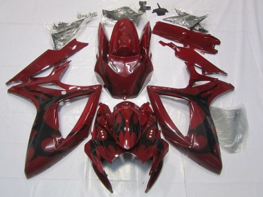 Maroon Red 2006-2007 GSXR 600-750 Motorcycle Fairings