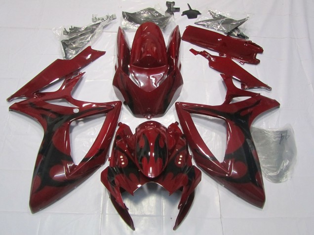 Maroon Red 2006-2007 GSXR 600-750 Motorcycle Fairings