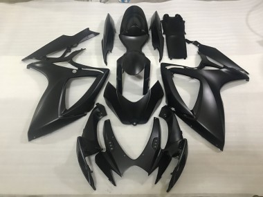 Matte Black 2006-2007 GSXR 600-750 Motorcycle Fairings