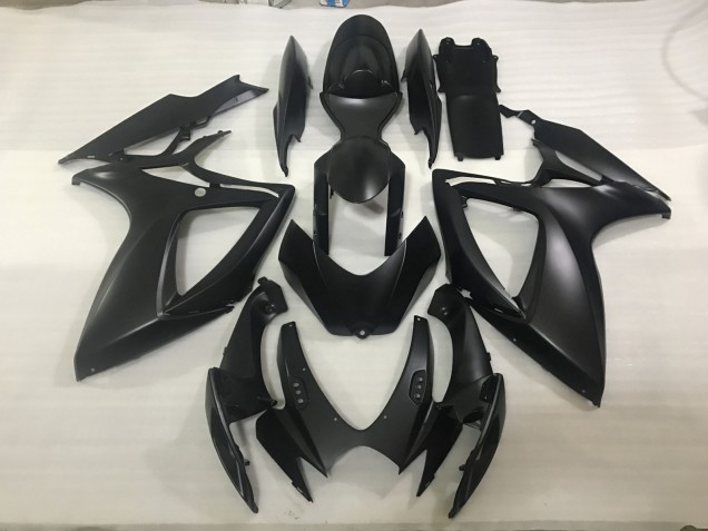 Matte Black 2006-2007 GSXR 600-750 Motorcycle Fairings