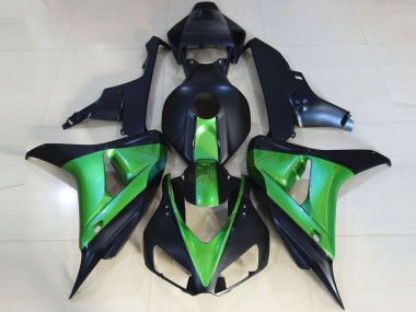 Matte Black & Green 2006-2007 CBR1000RR Motorcycle Fairings